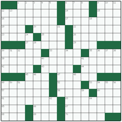 American crossword №13: EAST SIDE
