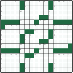American crossword №46: VANILLA ICE CREAM
