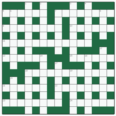 Cryptic crossword №1: AMENABLE
