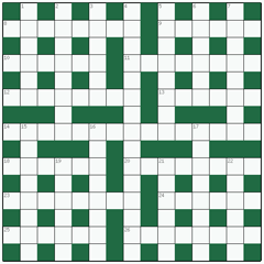 Cryptic crossword №4: MANTIS
