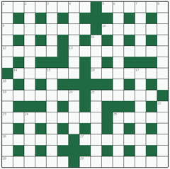 Cryptic crossword №40: RUMBA
