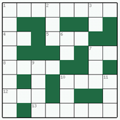  Free online Mini crossword №16: WORMWOOD
