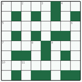  Free online Mini crossword №18: AUTOCRAT

