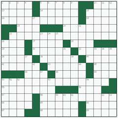 American crossword №12: FORKLIFT TRUCKS
