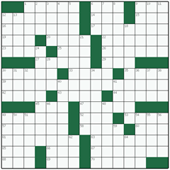 Free online American crossword №13: EAST SIDE
