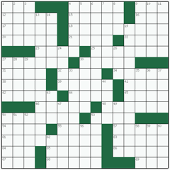 American crossword №19: TRESTLE TABLE
