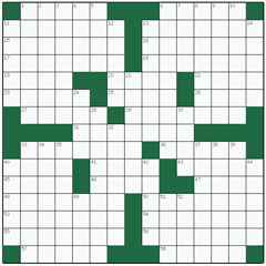 American crossword №2: MASONRY
