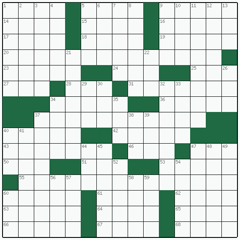 American crossword №22: STUMBLING BLOCK
