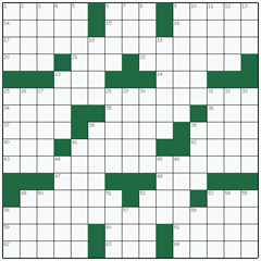American crossword №31: INSURANCE BROKER
