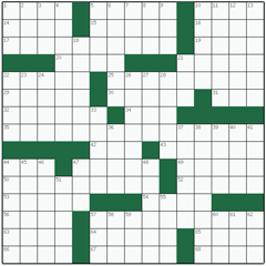 American crossword №34: INSTALLMENT PLAN
