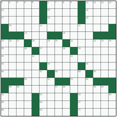 American crossword №39: GRAPHIC DESIGN
