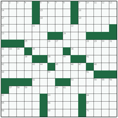 American crossword №52: ROCKET LAUNCHER

