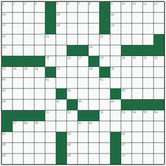 American crossword №53: HERBAL
