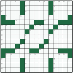 American crossword №66: SALT-AND-PEPPER
