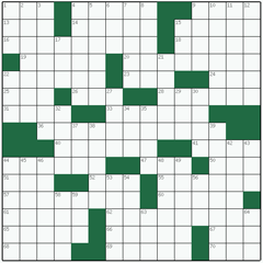 American crossword №73: TRIPTYCH
