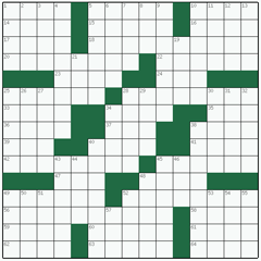 American crossword №76: NOTEWORTHY
