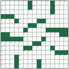 American crossword №83: TSARINAS
