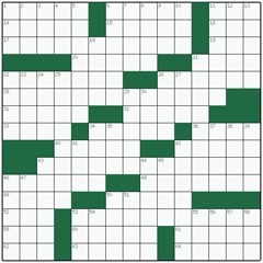 American crossword №84: PHYTOPLANKTON
