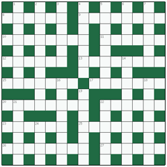 Cryptic crossword №10: PINE MARTEN
