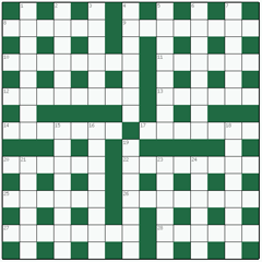 Cryptic crossword №9: HUNTRESS
