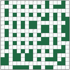 Freeform crossword №12: PARTIAL DERIVATIVE
