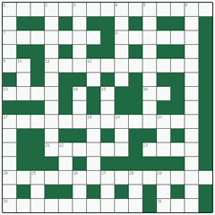 Freeform crossword №13: CASTLE IN THE AIR
