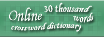 Online crossword dictionary