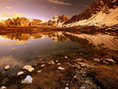 Free online Jigsaw puzzle N56: Mountain pond
