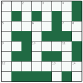  Free online Mini crossword №10: DECIBEL

