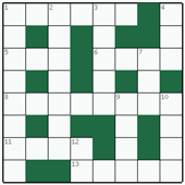  Free online Mini crossword №2: EPISTLE
